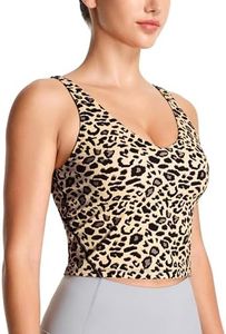 Women’s Longline Sports Bra Wirefree Padded Medium Support Yoga Bras Gym Running Workout Tank Tops