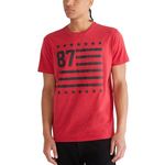 AEROPOSTALE Men's Americana 87 Short Sleeve Tee, Model Red, XS