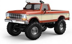 RCTRORCARY 1/16 Scale RC Rock Crawler 4x4 Remote Control Hobby Vehicle for Adult Outdoor/Indoor, 2.4G All Terrain with Metal Chassis, Precision Steering, Adjustable Control (Red)