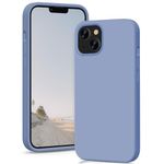 OitiYaa Silicone Case Designed for iPhone 14 Case, Ultra Slim Shockproof Protective Liquid Silicone Phone Case with Soft Anti-Scratch Microfiber Lining,6.1 inch, Sierra Blue