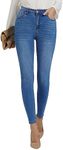 GRAPENT Women Jeans Stretch Pants for Women Woman Pants Skinny Jeans Women Womens Fall Clothes Trendy Womens Pants Denim Outfit Color Brilliant Blue Small Size 4 Size 6