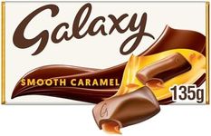 Galaxy Caramel Chocolate Block, Chocolate Gift, Milk Chocolate, Movie Night Snacks, 135g