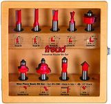 Freud 91-108 Basic Router Bit Set with 1/2-Inch Shank, 9-Piece