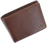 Visconti Tuscany Collection Francesca Leather Wallet with RFID Protection TSC46 Black (Tan)