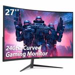 Z-Edge 27 Inch Curved Gaming Monitor 240Hz 1ms MPRT Full HD 16:9 Curved Screen 350cd/m² Brightness, Ultra-Thin Bezel, FreeSync, HDMI 2.0 & DisplayPort 1.2, Black