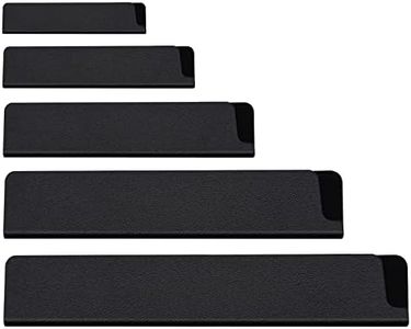 5-Piece Universal Knife Edge Guards, Non-BPA Knife Sheath, Waterproof Abrasion Resistant Felt Lined Knife Cover Sleeves Knife Protectors, Gentle on Your Blades（ 5 Pack)