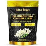 Organic Quercetin - High Potency Quercetin Supplement for Antioxidant Support - Natural Quercitin Antioxidant Supplements for Immune Health & Energy Boost - 500mg Quercetin Antioxidant Supplements