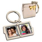 exciting Lives Personalized Two Frame Photo Frame Keychain - Gift for Diwali, Womens Day, Birthday, Valentines day, Anniversary - Friends Boyfriend Girlfriend Husband Wife