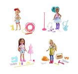 Barbie Chelsea Can Be Playset with Blonde Chelsea Builder Doll (6-in/15.24-cm) Hard Hat, Tool Belt, Goggles, Saw, Hammer, Wrench, Toolbox, Great Gift for Ages 3 Years Old & Up