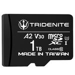 TRIDENITE 1TB Micro SD Card, MicroSDXC Memory for Nintendo-Switch, GoPro, Drone, Smartphone, Tablet, 4K Ultra HD, A2 UHS-I U3 V30 C10, Up to 100MB/s Read, with SD Adapter