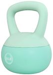 Fitvids Soft Kettlebells - Sea and Iron Sand Filled Weights for Women and Men - Color Coded Soft Vinyl Kettlebells, 25-Pound