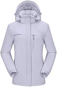 CAMEL CROWN Womens Ski Jacket Waterproof Snowboard Winter Snow Warm Ski Coat for Women New Gray XXL