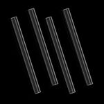 4 Pieces Solid Ultra Smooth Acrylic Clay Rollers Polymer Clay Rod Solid Material Tube Clay Roller Pin Plastic Round Tube Roller for Clay Art Craft DIY Polymer Clay Tool