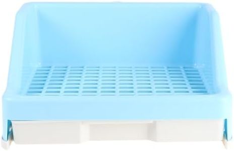 POPETPOP Rabbit Litter Toilet Box Bunny Potty Trainer Corner Litter Bedding Box Hamster Potty Box with Drawer for Rabbit Bunny Chinchilla Rat Hamster