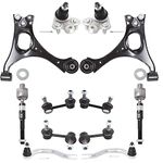 GXYWADY Replacement for Honda Civic 2006 2007 2008 2009 2010 2011 Control Arm Ball Joint Sway Bar TieRod Kit Non-Si Model K500069 K500070 K750125 K750126, K620382