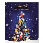 Lindt Lindor Milk Chocolate Christmas Advent Calendar 2024 | Large 300g | A selection of Milk Chocolate Truffles, Hearts and Squares with a Smooth Melting Filling for Him and Her | For Adults and Kids