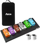 AZOR Mini Guitar Pedal Board | Aluminum Alloy, Super Lightweight (0.58lb) | Portable Effect Pedalboard with Carry Bag | Compact Size 14.5"x5.7"