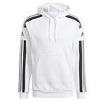 adidas Men's Squadra 21 Hooded Track Top, white, M