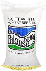 Soft White Wheat Berries | 25 LBS Bulk | Family Farmed in Washington State | 100% Desiccant Free | Sproutable | Non-GMO Project Verified | Kosher | Poly Bag