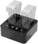 LIMETA 72W GaN Fast Charging Hub for DJI Mini 4 Pro Battery & DJI Mini 3 Battery, Compact Dual-Port Drone Charger with LCD Display, APP Control, Global Voltage - Essential Drone Accessories