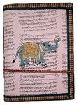 Purpledip Handmade Paper Journal Diary Notebook Jolly Elephant: Stitched In Traditional Indian Style (10408)