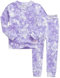 VAENAIT BABY Kids Boys 100% Cotton Sleepwear Pajamas 2pcs Set Prism Milkpurple XS