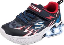 Skechers Boy's Sport Light Storm 2.0 400150l (Little Big Kid) Sneaker, Navy/Red, 6 US Toddler