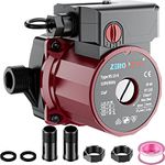 ZeroPone Recirculating Pump, 93W Water Circulator Circulating Pump NPT 3/4" w/NPT 1/2" Adapter, 15-6C 3-speed Control Recirculation for Electric Water Heater System