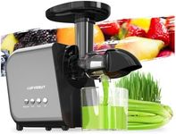 Slow Juicer Machine for Vegetables and Fruits 2023 Cold Press Masticating Juicer Extractor Celery Wheatgrass Leafy Greens Carrot Ginger BPA-Free Easy to Clean Juicer with Quiet Motor Reverse Function