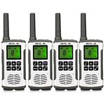 Retevis RT45 Walkie Talkies, Two Way Radios Rechargeable, 10 Call Tones, NOAA, VOX Hands-Free, Long Range 2 Way Radios with Flashlight, Portable Walkie Talkies 4 Pack