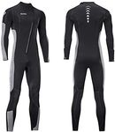 Men and Women Wetsuit 3mm Neoprene Diving Wet Suit with Front Zipper for Scuba, Surfing, Cold Water