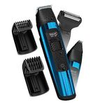 Wahl Manscaper® Total Body Grooming and Your Hair Down There Rechargeable Deluxe Hair Trimmer and Shaver with Safe-Touch Detachable Stainless Steel Precision Blades - Model 5708