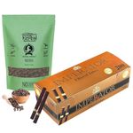 ROYAL SWAG Smoking Accessories Kit - Ayurvedic Smoking Mixture 100% Tobacco Free and Nicotine Free Herbs Mix Herbal Blend 100 gram With King Size Brown Empty Cigarette Tubes With Filter(Pack Of 200Pc)