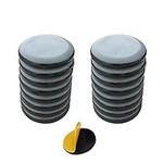 DIQC 16 Furniture Sliders 40mm, Moving Pads Silicon Furniture Sliders for Sofa Carpet Heavy Items Easy Move,Self Adhesive Round Furniture Movers Sliders, Sofa Sliders Furniture Glides for Carpets