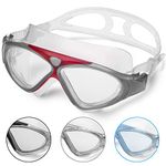 Swimming Goggles for Adults and Kids,Anti Fog No Leakage Clear Vision UV Protection Comfortable,Professional Swim Goggles for Men Women Boys Girls Children