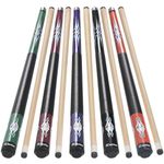 Kmise Pool Stick Set of 5-58" Pool Cue Stick, Canadian Maple Professional Billiards Pool Cue, Pool Sticks for Adults, 18~21oz Multiple Colors, Pool Stick for Bar House Pool Table Sports