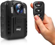 Premium Portable Body Camera - Wireless Wearable Camera, Person Worn Camera, Compact & Portable HD Body Camera, IR Night Vision, Built-in Rechargeable Battery, LCD Display, 16GB Memory - Pyle PPBCM9