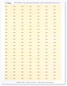 Date Stickies by InchBug - 5 Pack (Mellow Yellow)