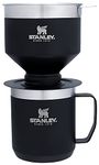 Stanley Perfect Brew Pour Over Set with Camp Mug- Reusable Filter - BPA-Free - Easy-Clean Stainless Steel Coffee Maker - Matte Black