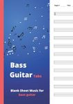 Bass Guitar Tabs: Blank Sheet music pages with Tab lines for 4 string bass