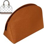 Soyizom Felt Purse Organizer Purse Insert Fits Alma BB PM Insert Tote Organizer for Women Purse Liner Purse in Purse (BB,Brown)