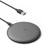 Anker Wireless Charger, PowerWave Pad for iPhone and Samsung, Qi-Certified 10W Max for iPhone 13/13 Pro/12/11/SE 2020/AirPods/Galaxy S20 (No AC Adapter, Not Compatible with MagSafe Magnetic Charging)