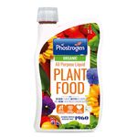 Phostrogen Organic All Purpose Liquid Plant Food, 1L - All Purpose Organic Fertiliser - Enriched with Seaweed Extract for Healthy Growth - More Vegetables, Brighter Blooms - Plant Nutrition