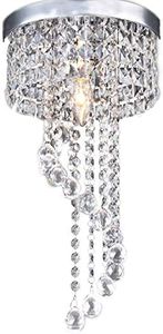 Modern LED Bulb Ceiling Light Pendant Fixture Lighting Crystal Chandelier