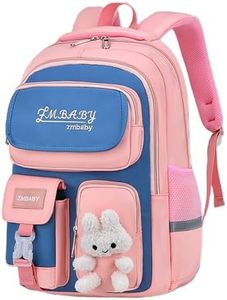 VIDOSCLA Bunny Girls Backpack for School Kawaii Kids Girls Book bags, A08# Pink-kawaii Bunny, Large-Kawaii Quicksand Bunny, Modern