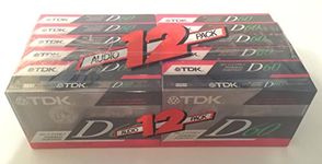 TDK D60 Blank Audio Cassette IEC/TYPE I High Output 12 Pack