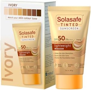 Solasafe Tinted Ivory Sunscreen SPF 50 | Broad Spectrum Protection | Lightweight Formula | Suitable for All Skin Types |