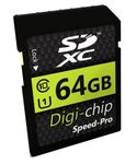 Digi Chip 64GB SDXC Class 10 Memory Card For Sony Cybershot DSC-HX400V, DSC-WX220, DSC-H300, DSC-H400, DSC-WX350, DSC-W800, DSC-WX500 & DSC-HX90V Digital Cameras