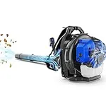 WILD BADGER POWER Leaf Blower Backpack, 53cc Gas Powered Strong Air Flow 853CFM 174MPH, Light Weight 19.6lbs, Ideal for Leaf, Sand, Gravel, Snow, Yard and Driveway