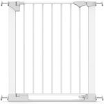 Safetots SafeStep Gate, White, 68cm - 75cm, Extra Low Walkthrough, Pressure Fit Safety Gate, Baby Gate for Stairs, Hallways and Doors, Easy Installation
